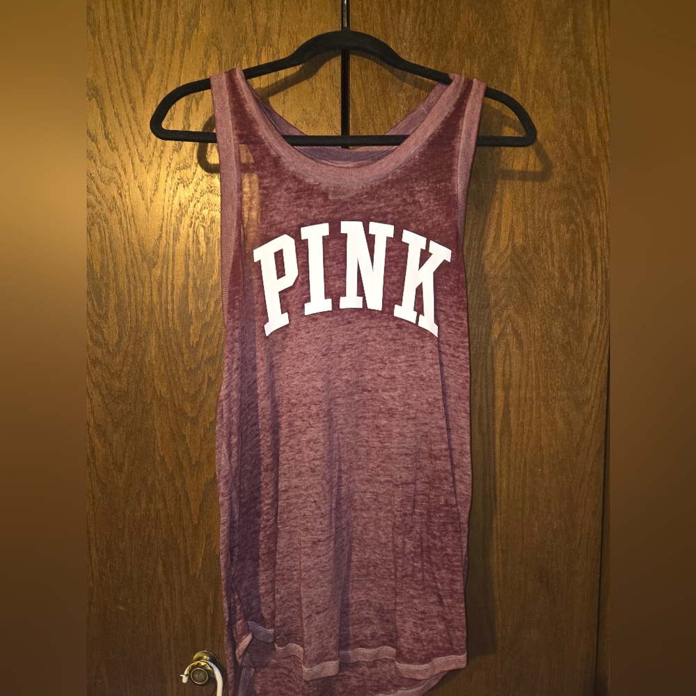 PINK Sleeveless Racerback Top